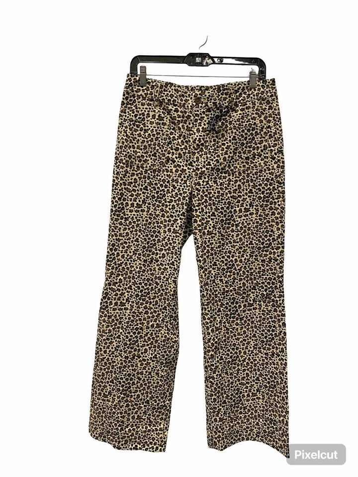 J Crew Size 30 Beige Cheetah Pants