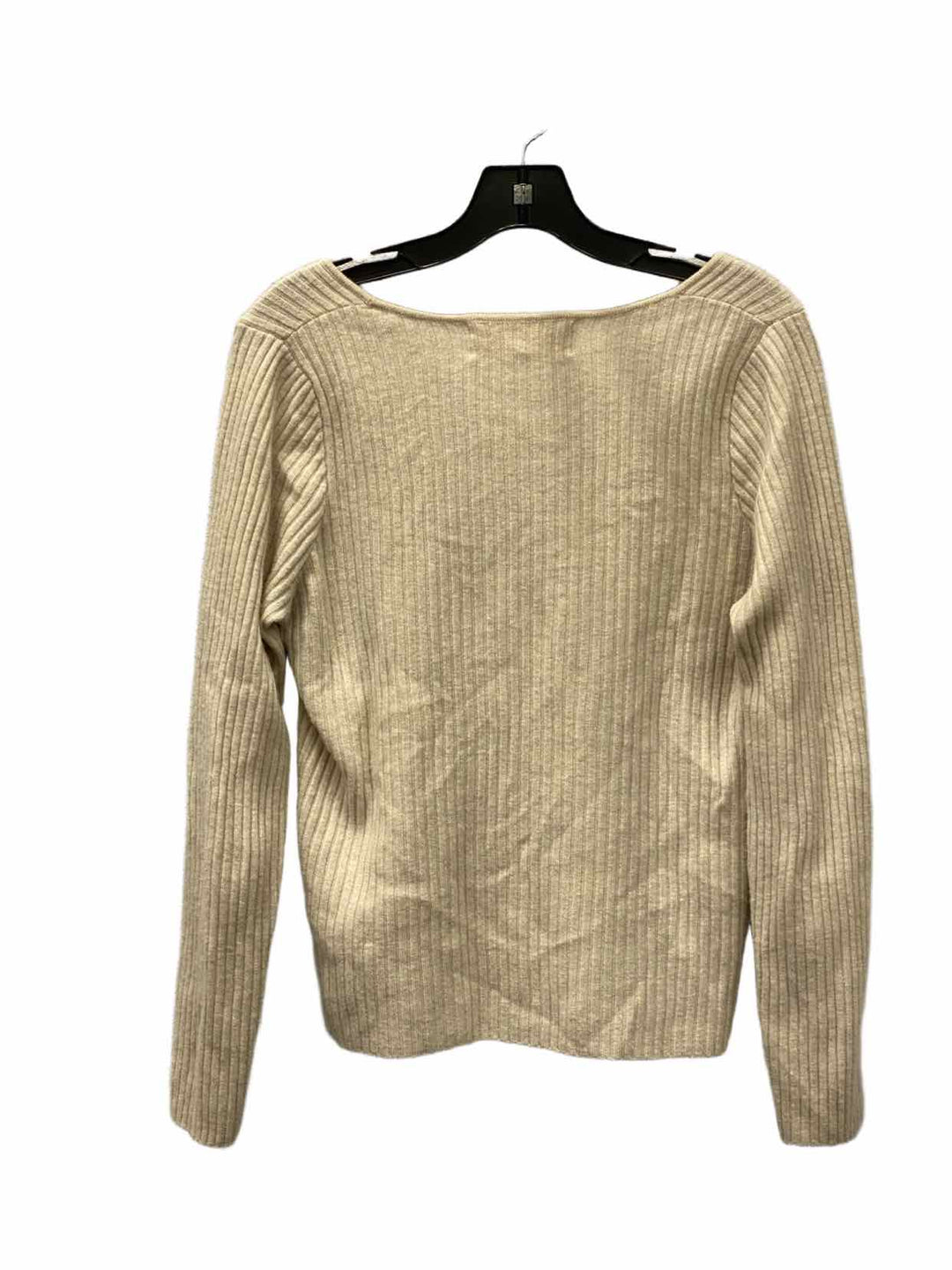Mollusk Size L Cream 100% Merino Wool Sweater