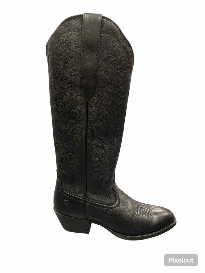 Ariat Shoe Size 8.5 Black Leather Boots(knee)