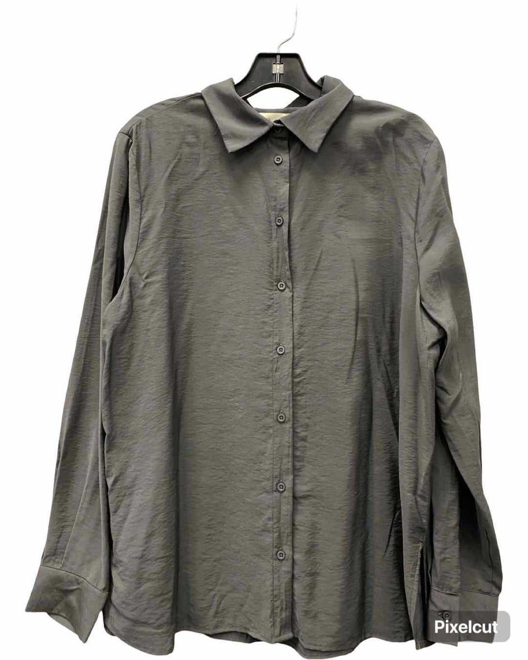 RD Style Size L Gray Long Sleeve Shirts