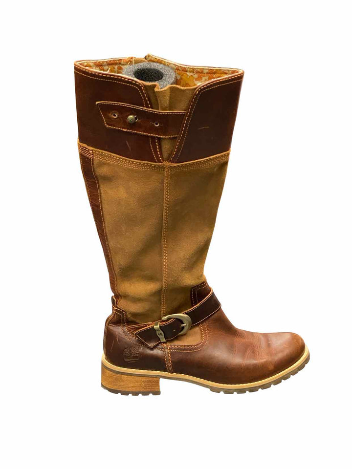 Timberland Shoe Size 7.5 Brown Leather Bethel Heights Boots(knee)