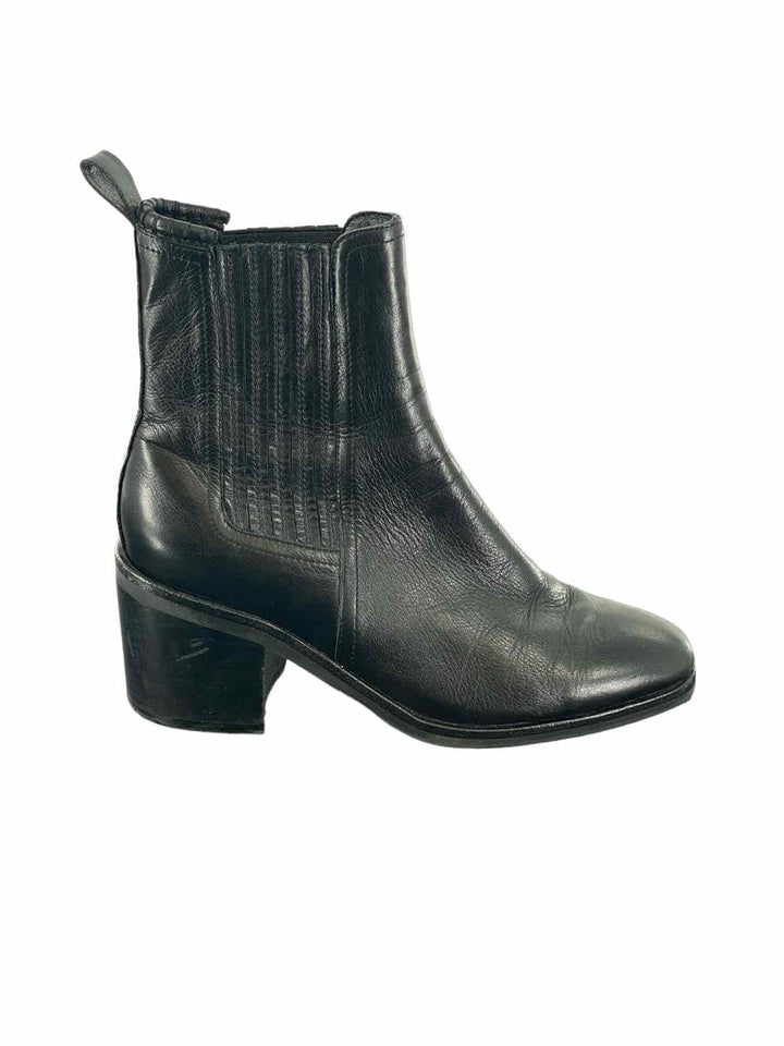 Silent D Shoe Size 39 Black Leather Boots(Ankle)