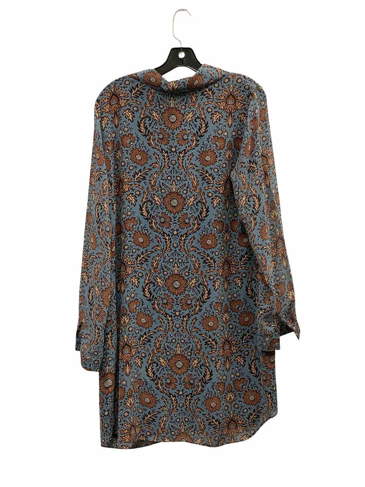 Cabi Size L Blue print Dress