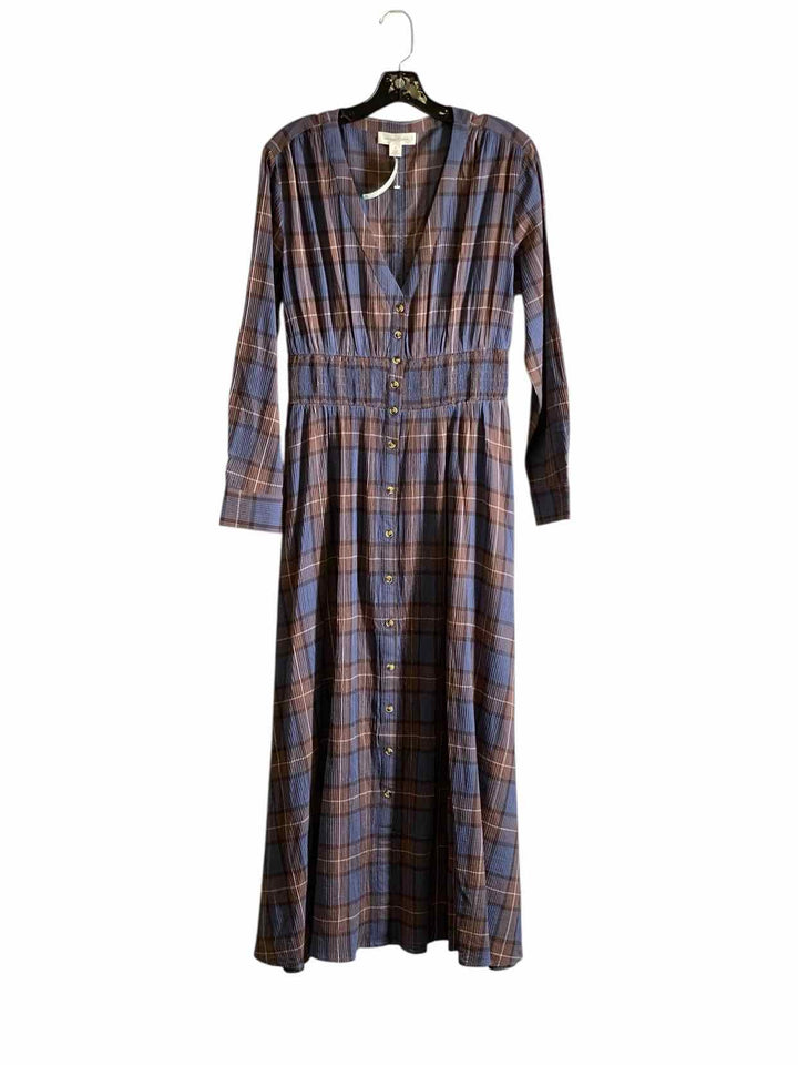 Treasure & Bond Size S Blue Plaid Dress