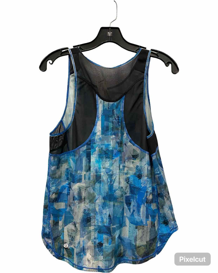 Lululemon Size xs/s Blue Black Athletic Tank Top