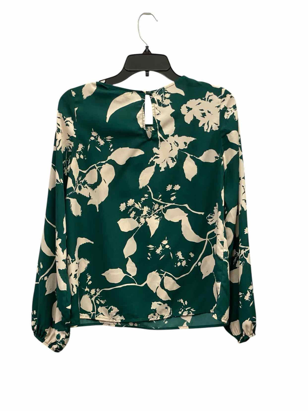 Gilli Size S Green White plant Long Sleeve Shirts