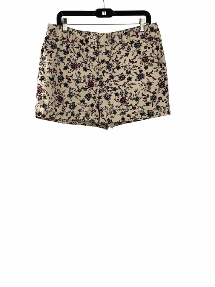 Loft Size 10 White Floral Shorts