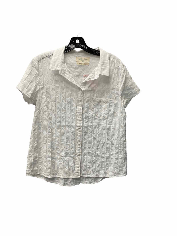 Purnell Size M White Short Sleeve Shirts