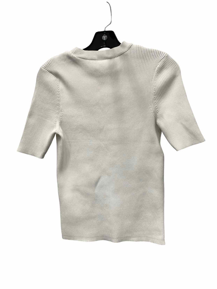 River Island Size 14 White Short Sleeve Shirts