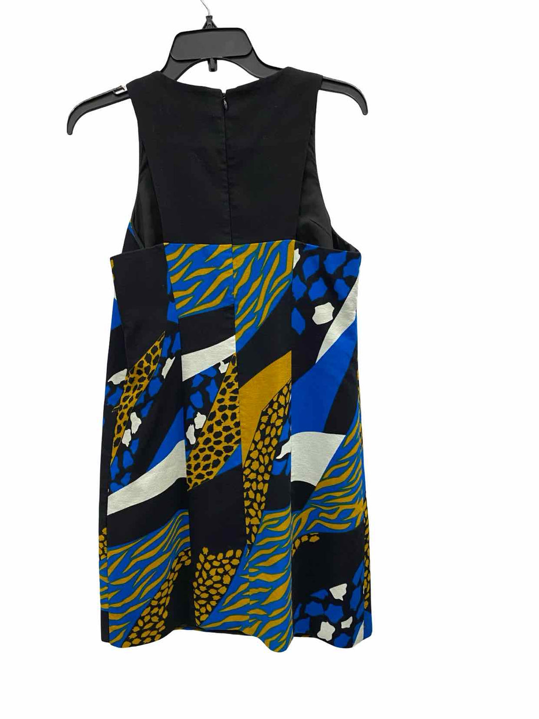 Unknown Brand Size 6 Blue/Brown Multi Print Dress