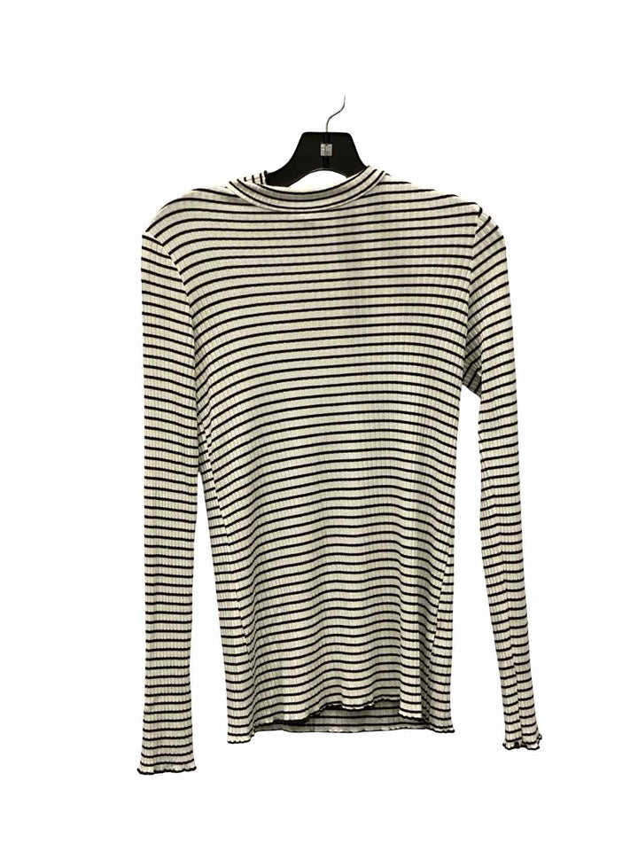 Michael stars Size S White Black Striped Long Sleeve Shirts