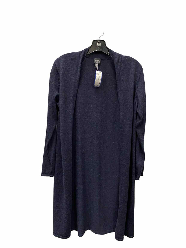 Eileen Fisher Size S Blue 100% Merino Wool Sweater