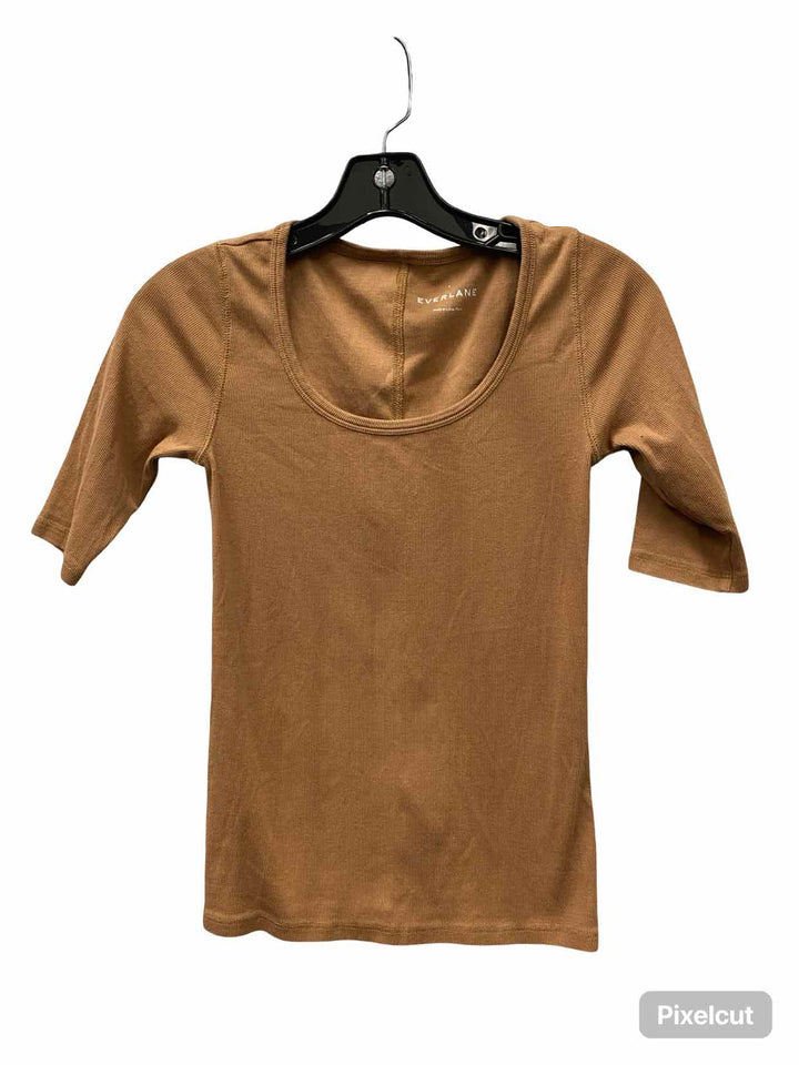 Everlane Size S Brown Short Sleeve Shirts