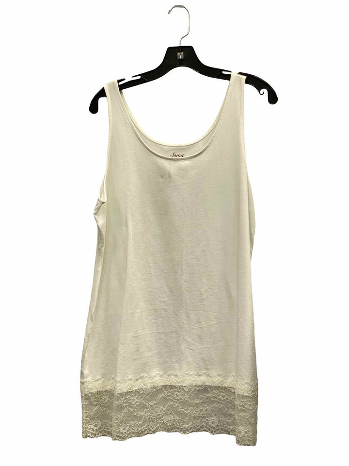 Soma Size XL White Pima Cotton NWT Tank Top