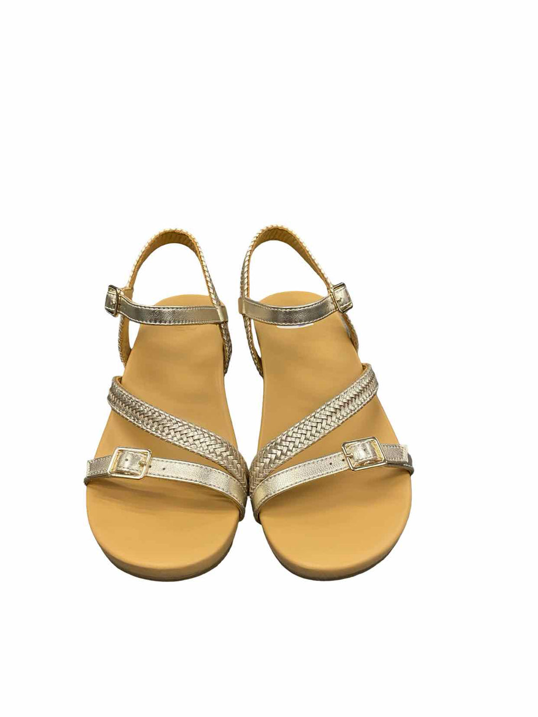 Abeo Shoe Size 6.5 Brown Silver Sandals