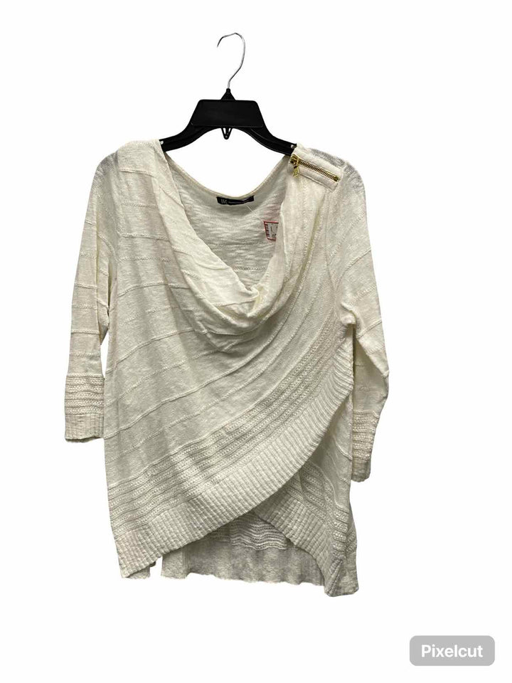 INC Size L White Long Sleeve Shirts