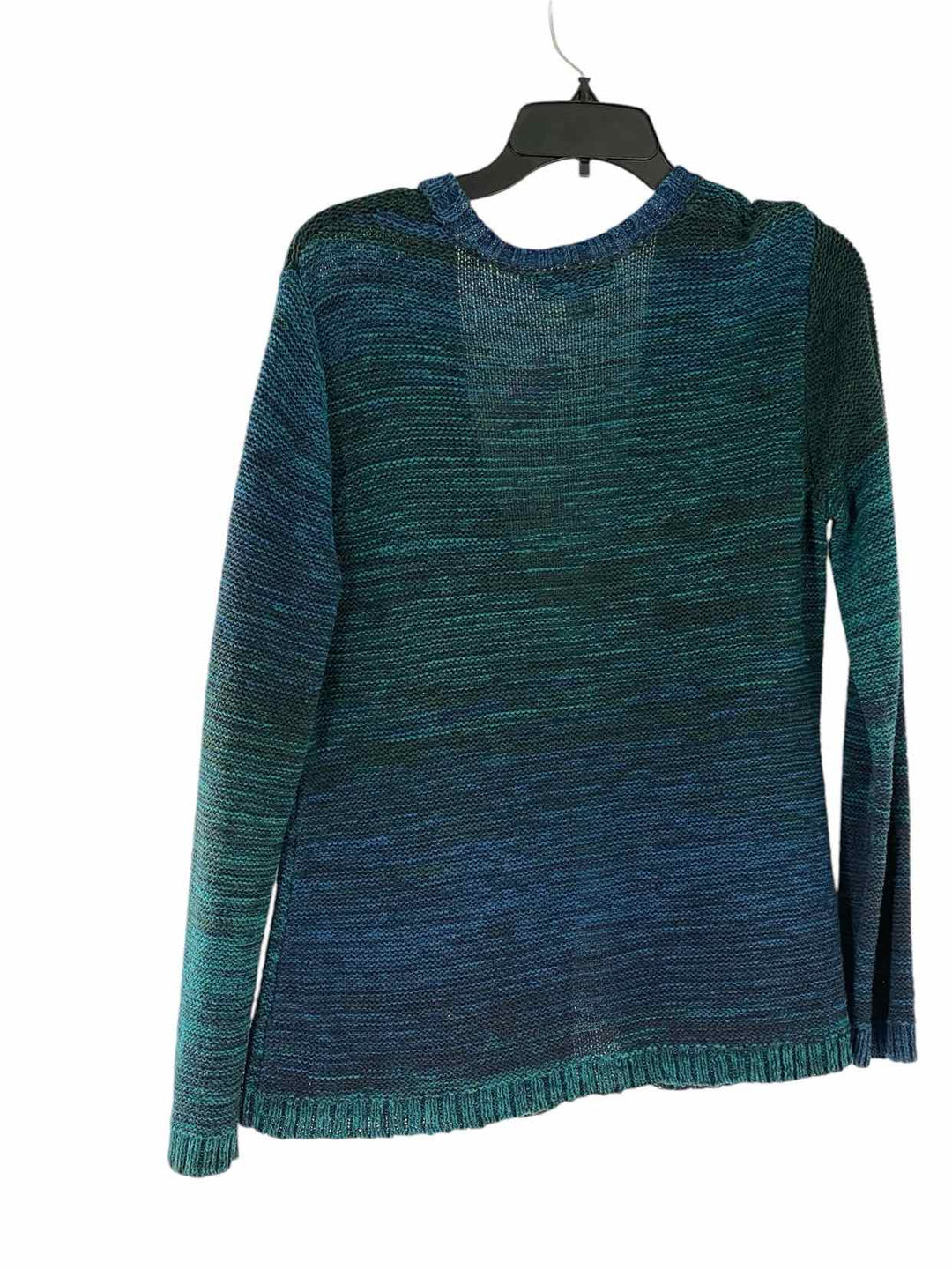 Coldwater Creek Size L Green Blue Sweater