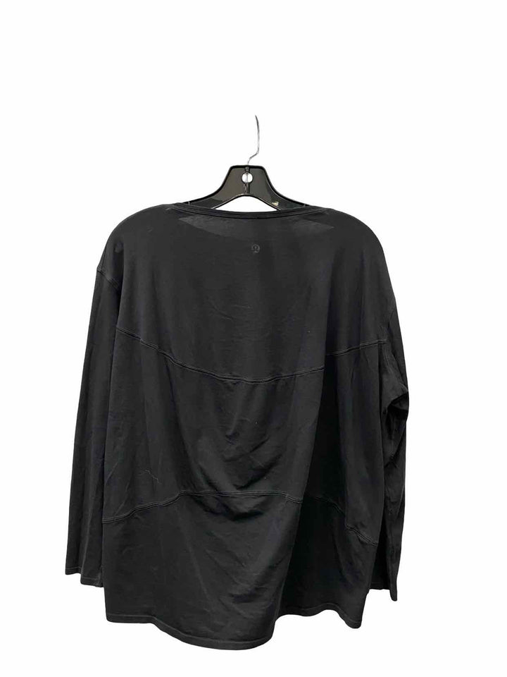Lululemon Size 8 Black Athletic Long Sleeve