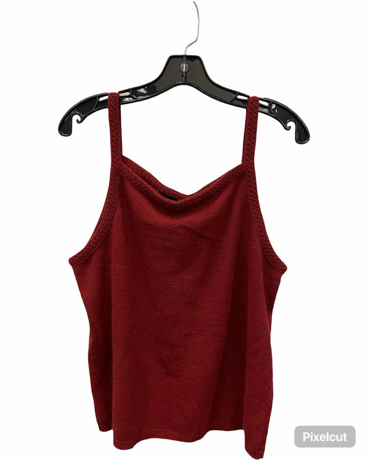 Venezia Size 18/20 Red Knit Tank Top