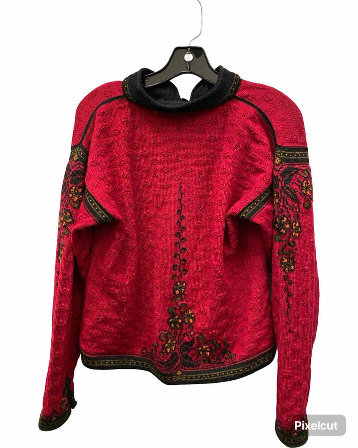 Dale of Norway Size S Red Vintage 100% Wool Sweater