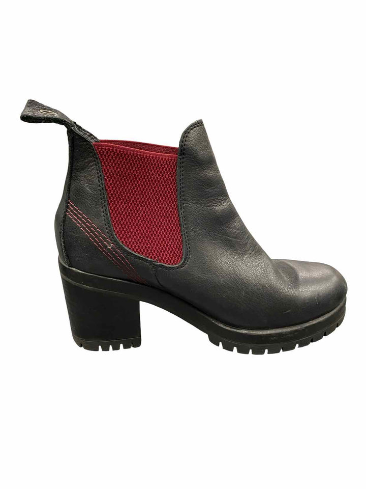 Bueno Shoe Size 37 Black Leather Chelsea Boots(Ankle)