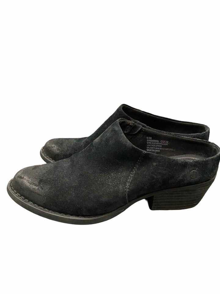 Born Shoe Size 9.5 Black Suede Boots(Ankle)
