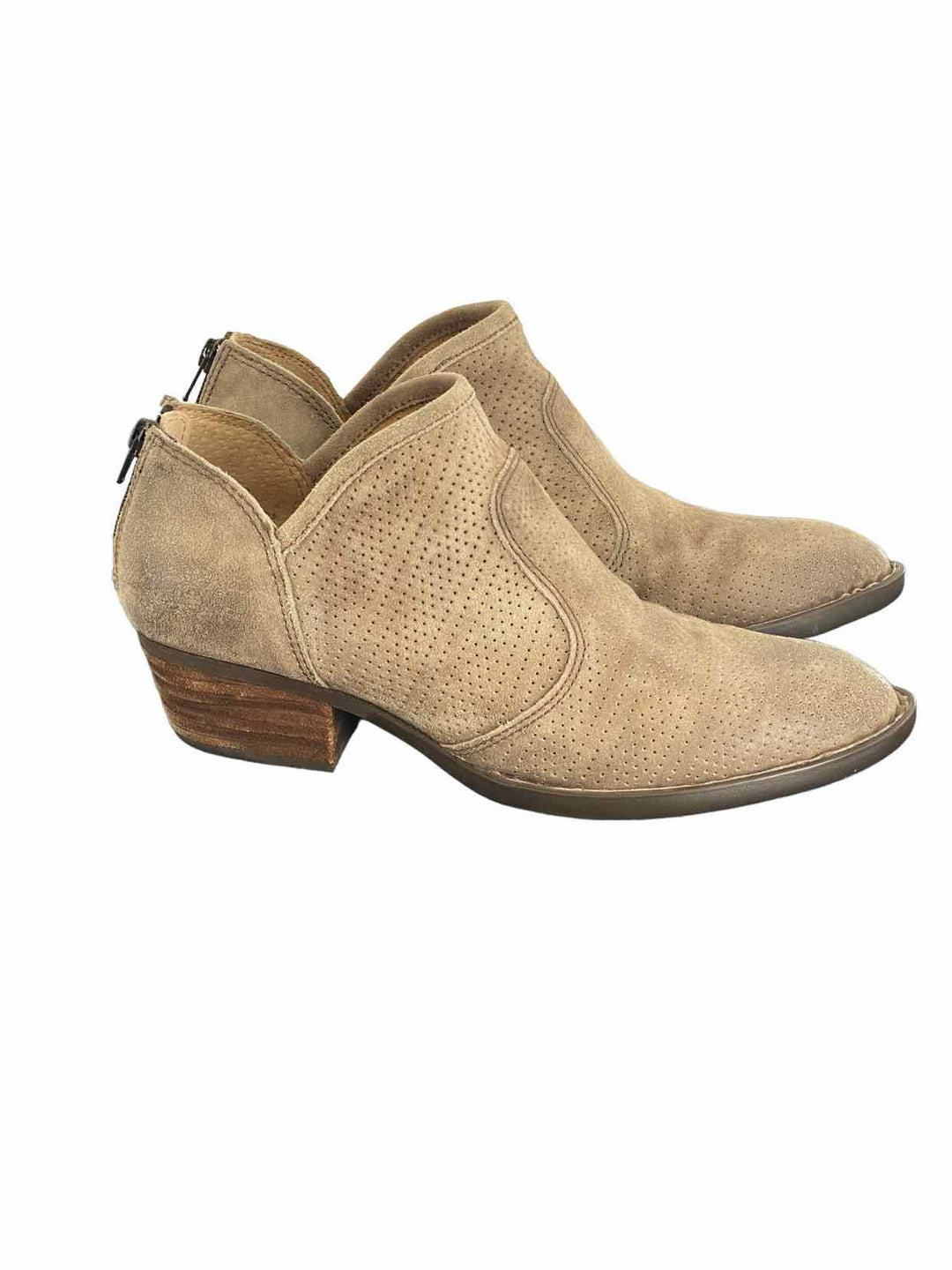 Born Shoe Size 10 Taupe Leather Boots(Ankle)