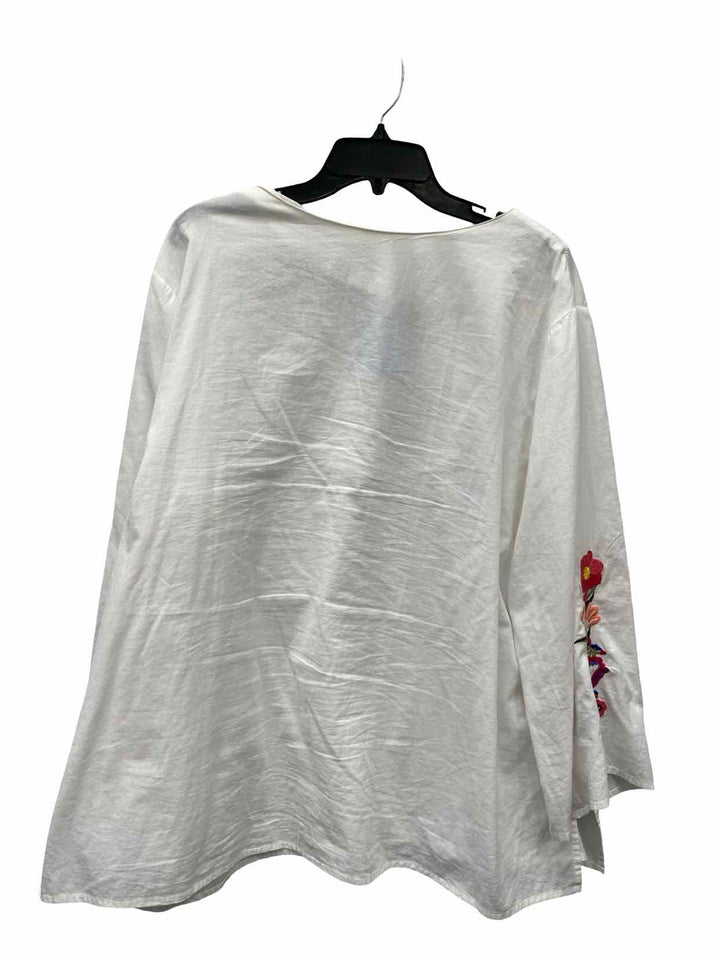 Gunit Fashioins Size 2X White Embroidered Long Sleeve Shirts