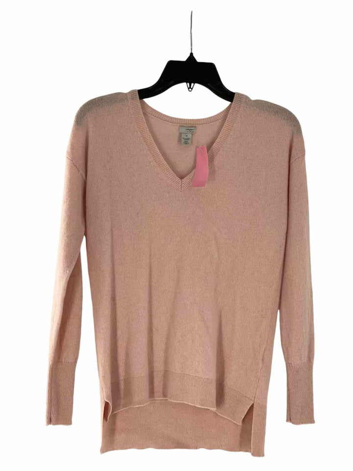 Halogen Size M Baby pink 100% cashmere Sweater