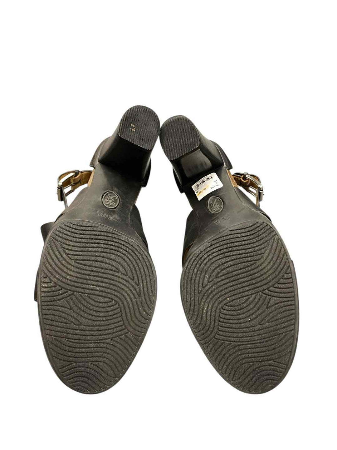 Sofft Shoe Size 10 Black Leather Heels