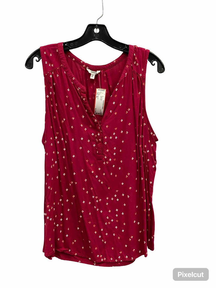 Sonoma Size XL Red Print Tank Top