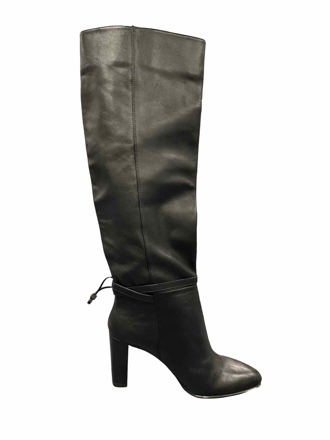 Zara Shoe Size 7.5 Black Leather NWT Boots(knee)