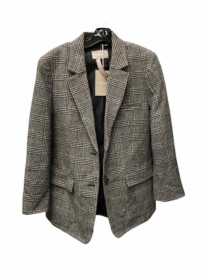 Everlane Size 6 Black Grey Blazer