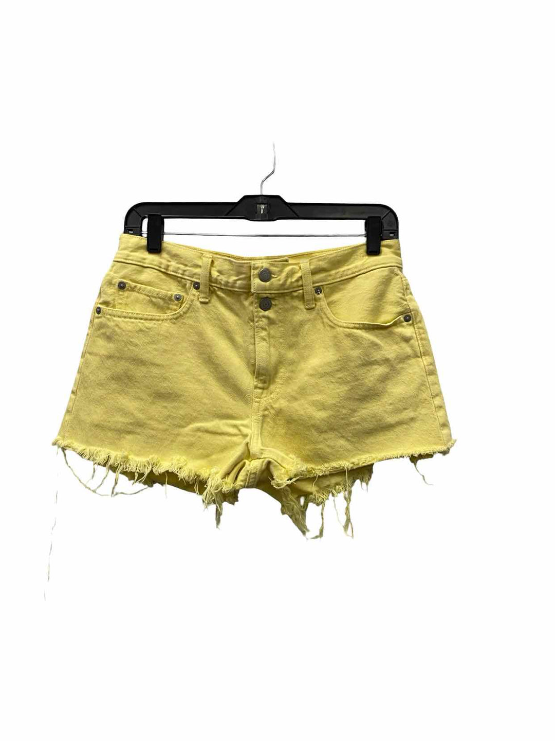 Lucky Brand Size 6/28 Yellow Denim Shorts