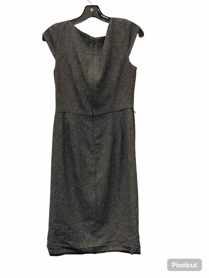 White House Black Market Size 4 Grey Dress