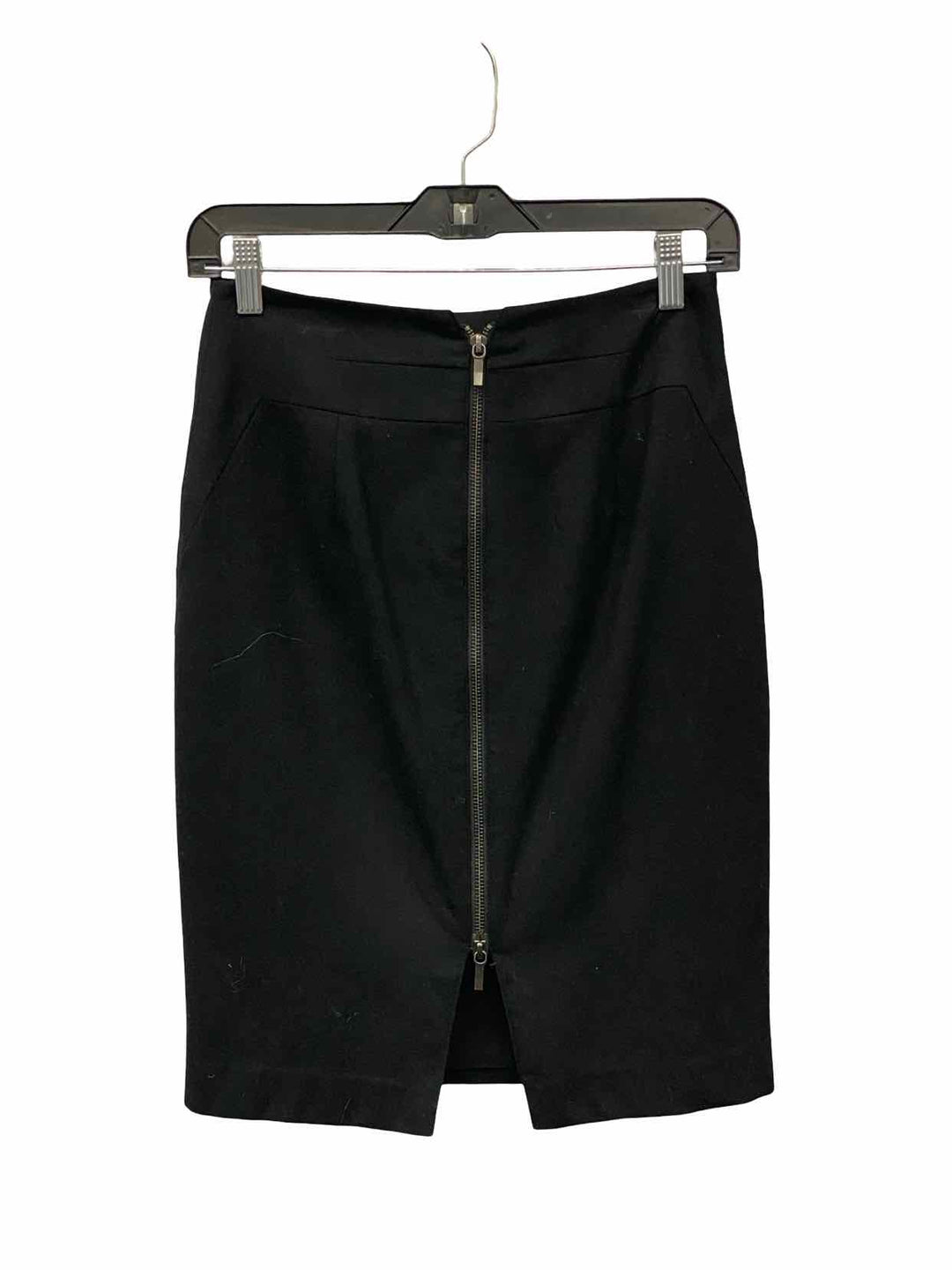 Banana Republic Size 0 Black 97% Wool Skirt
