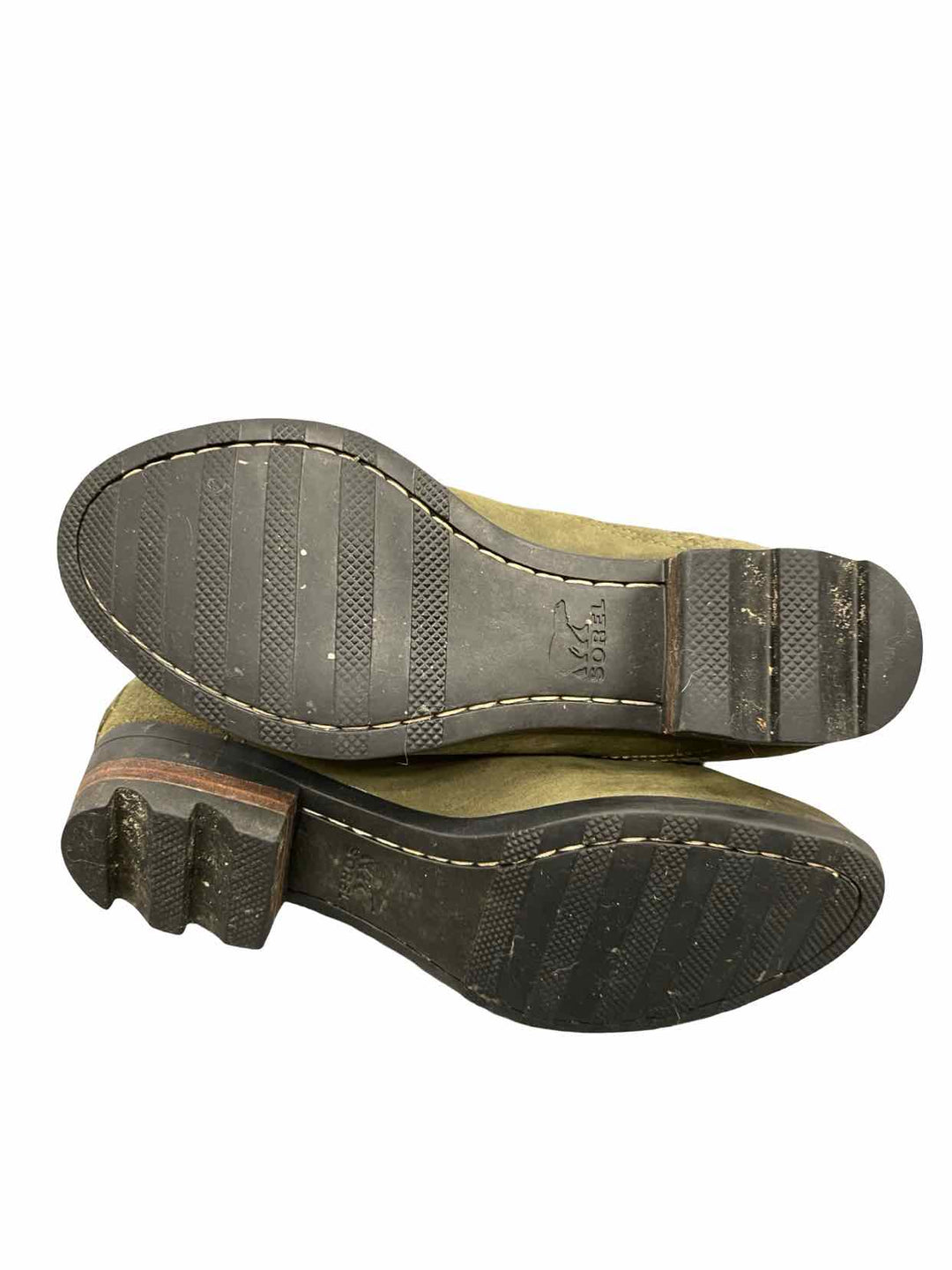 Sorel Shoe Size 8.5 Green Leather Lolla Bootie Boots(Ankle)