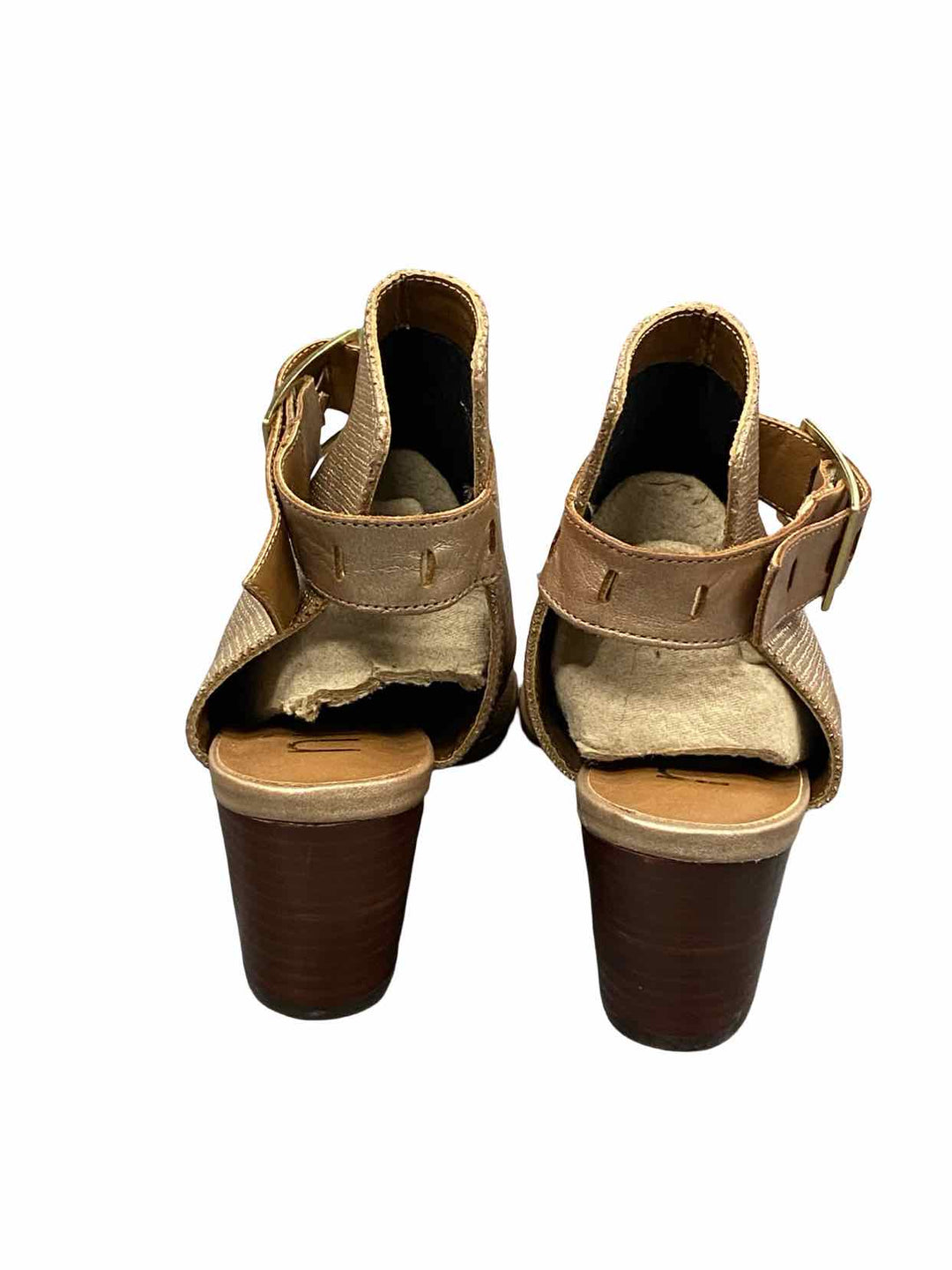 Nicole Shoe Size 6.5 Leather Talullah Open-Toe Sandals Heels
