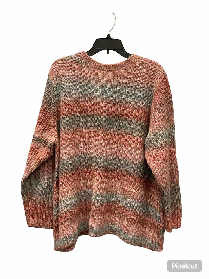 J Jill Size 2X Pink Sweater