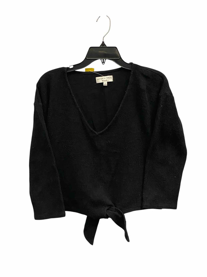 Texture & Thread Size M Black 100% cotton Long Sleeve Shirts