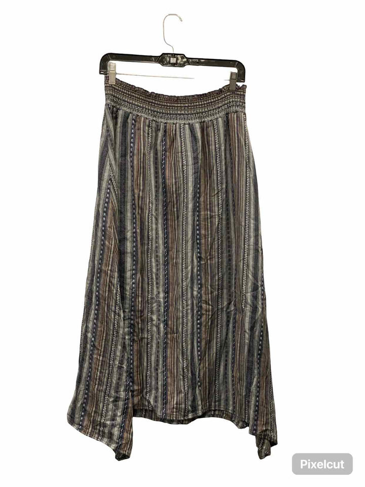 Dylan Size L Blue Multi Print Skirt