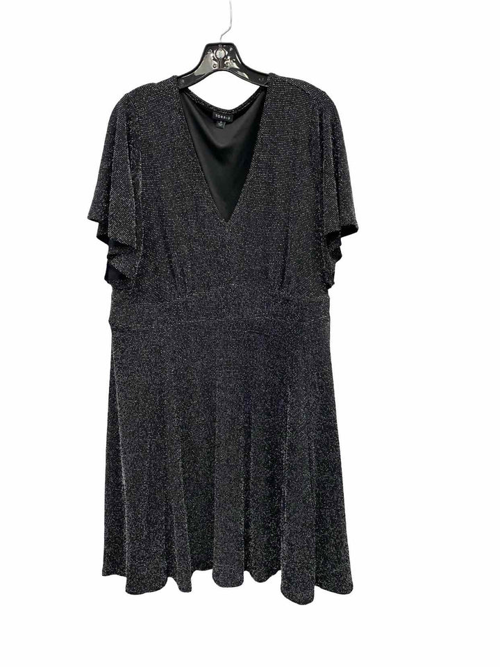 Torrid Size 3X Black Sparkly Dress