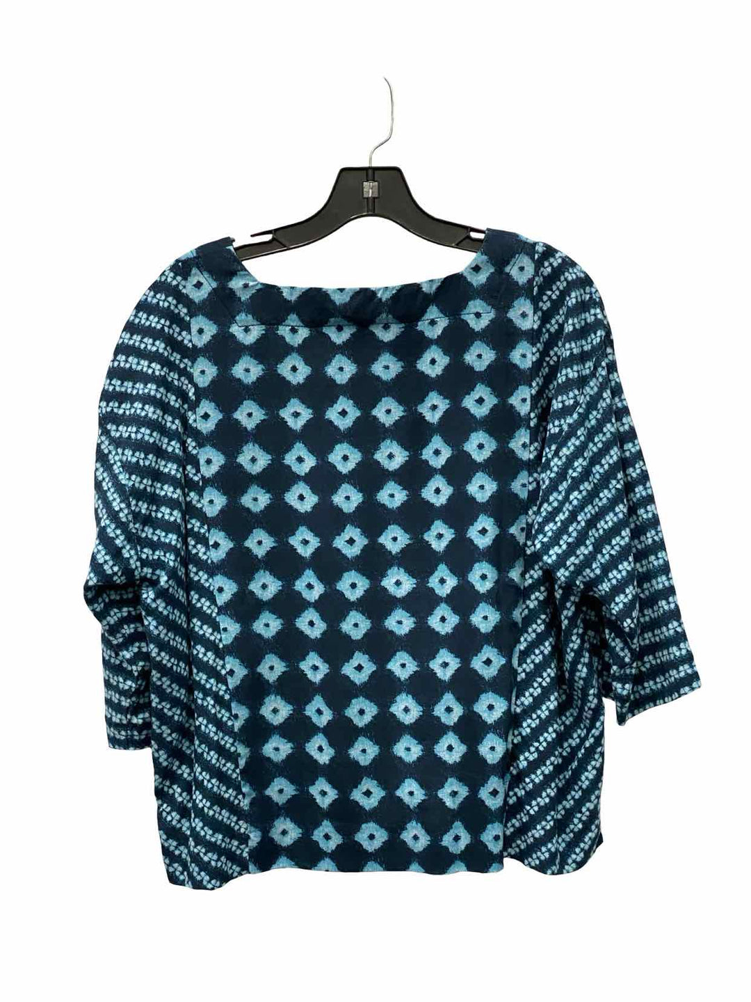 purejill Size S Blue Print Long Sleeve Shirts