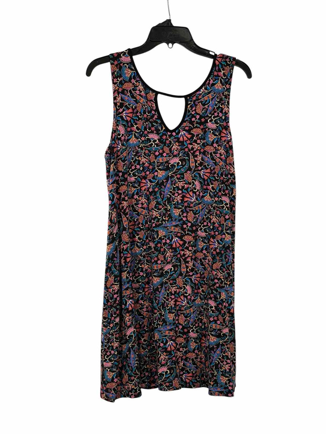 Salaam Size M Pink Black Floral Dress