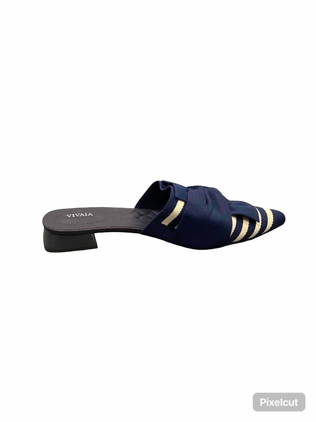 Vivaia Shoe Size 43 Navy Pointed-Toe Knot Sandals(Yaffa) NWOT Flats