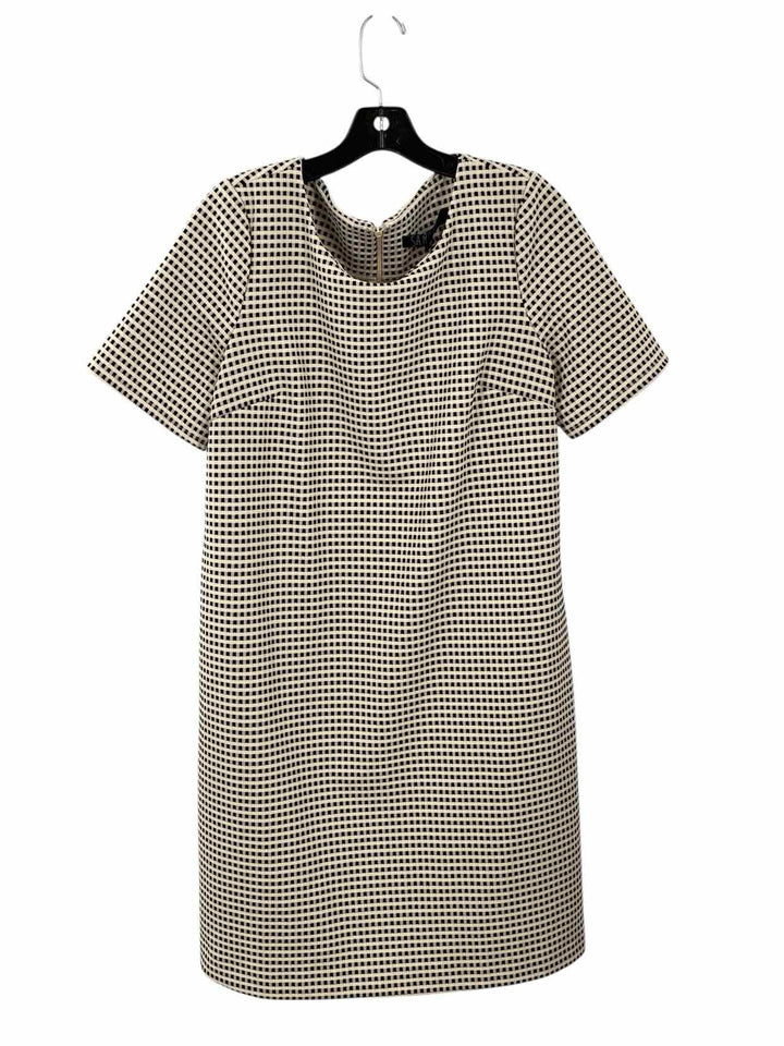 Sami + Dani Size 12 White Black Print Dress