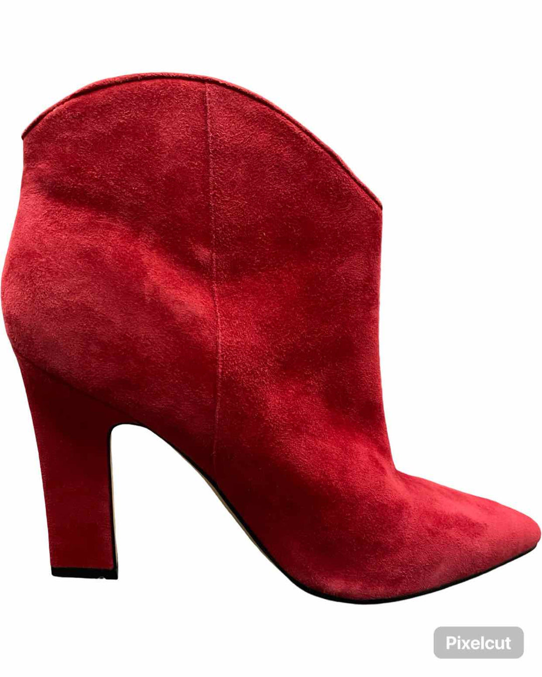 Marc Fisher Shoe Size 8 Red Faux Suede Pointed Boots(Ankle)