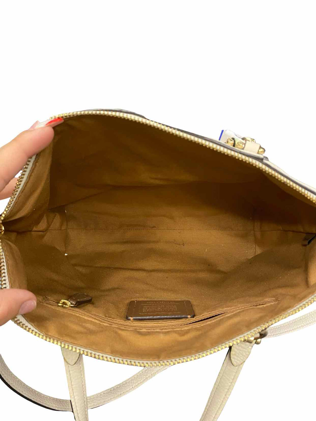 COACH Cream Style No. 79997 Purse