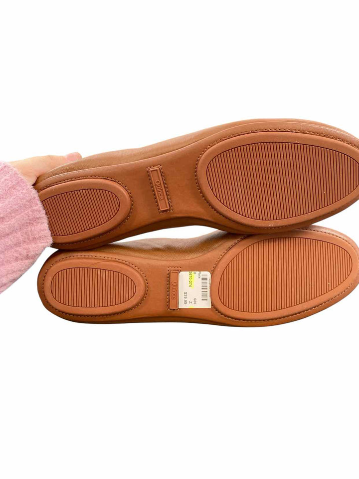 Quince Shoe Size 8 Brown Leather Flats