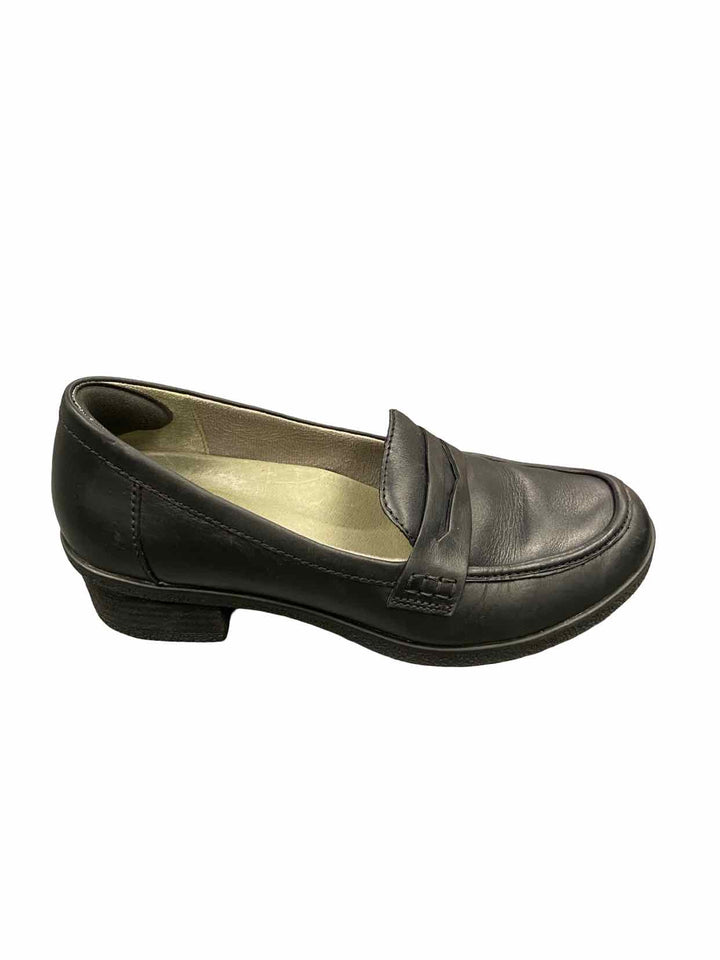 Dansko Shoe Size 38 Black Leather Danica Waterproof Loafers